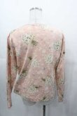 画像2: PINK HOUSE / ブーケプリント長袖ハシゴレースプルオーバー L ピンク I-25-11-04-025-LO-TS-SA-ZI (2)