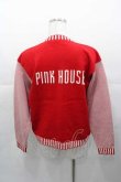 画像2: PINK HOUSE / ボーダー切替ニットカーディガン  赤Ｘピンク I-25-11-04-034-LO-TO-SA-ZI (2)