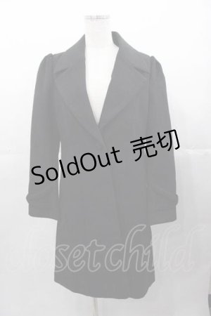 画像: EATME / 1つボタンコート  黒 I-25-11-04-040-LO-CO-SA-ZI