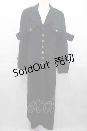 画像: BPN / 袖ベルトデザインロングコート M 黒 I-25-11-04-042-GO-CO-SA-ZI