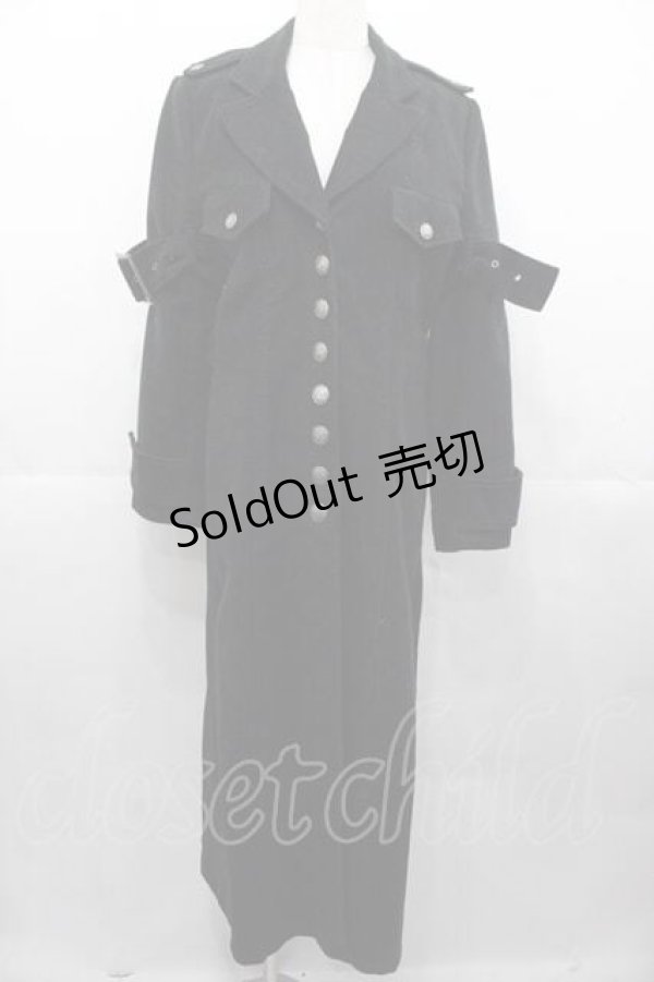 画像1: BPN / 袖ベルトデザインロングコート M 黒 I-25-11-04-042-GO-CO-SA-ZI (1)