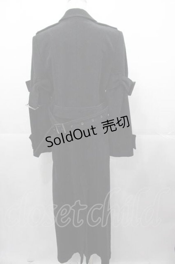 画像2: BPN / 袖ベルトデザインロングコート M 黒 I-25-11-04-042-GO-CO-SA-ZI (2)