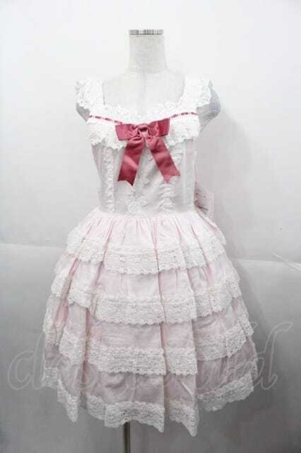 画像1: BABY,THE STARS SHINE BRIGHT / エリザベスジャンパースカート  ピンク I-25-11-04-045-BA-OP-SA-ZI (1)