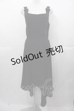 画像: axes femme / イレヘムシルエットジャンパースカート  黒 I-25-11-04-047-AX-OP-SA-ZI