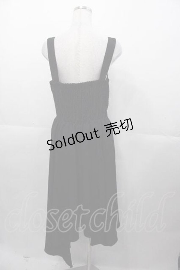 画像2: axes femme / イレヘムシルエットジャンパースカート  黒 I-25-11-04-047-AX-OP-SA-ZI (2)