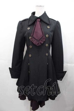 画像: ATELIER BOZ / シルヴィコートワンピース L 黒Ｘボルドー I-25-11-04-048-EL-OP-SA-ZI