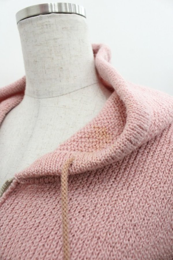 画像3: PINK HOUSE / さんたくまさんワッペンフードニット  ピンク I-25-11-07-039-LO-TO-SA-ZI (3)