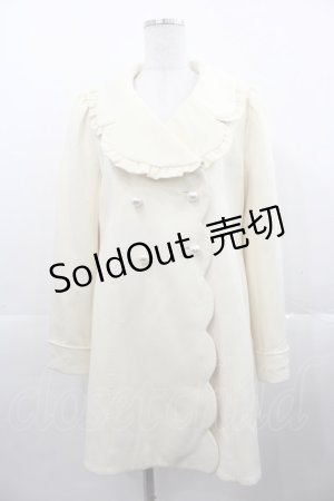 画像: mille fille closet by LODISPOTTO / フリル襟コート M アイボリー I-25-11-07-040-LO-CO-SA-ZI