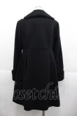 画像2: Jane Marple / ベルベットリボントリミングコート  黒 I-25-11-07-042-JM-CO-SA-ZI (2)