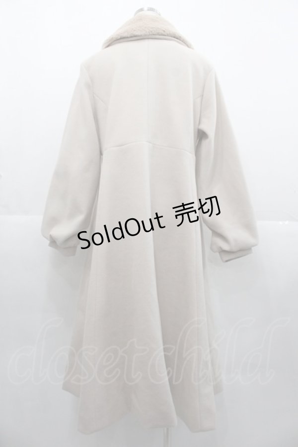 画像2: m petit by misako / AM*リボンコート L アイボリー I-25-11-07-045-LO-CO-SA-ZI (2)