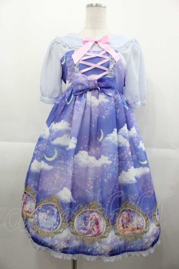 画像1: Angelic Pretty / Dreamy Luna ラプンツェルワンピース  ブルー I-25-11-07-049-AP-OP-SA-ZI (1)