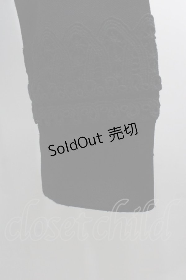 画像3: Jane Marple Dans Le Salon / フロントレースハイネックブルゾン  黒 I-25-11-07-005-JM-JA-SA-ZI (3)