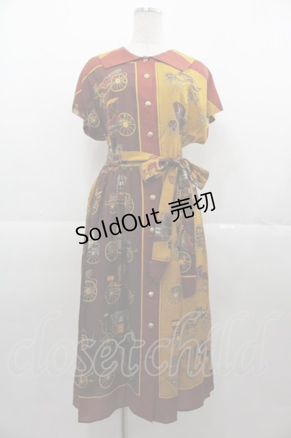 画像1: Jane Marple Dans Le Salon / Hansom cabsワンピース  イエロー I-25-11-07-062-JM-OP-SA-ZI (1)