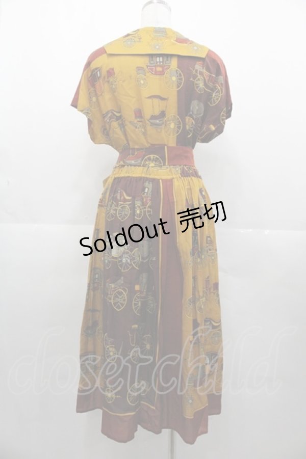 画像2: Jane Marple Dans Le Salon / Hansom cabsワンピース  イエロー I-25-11-07-062-JM-OP-SA-ZI (2)