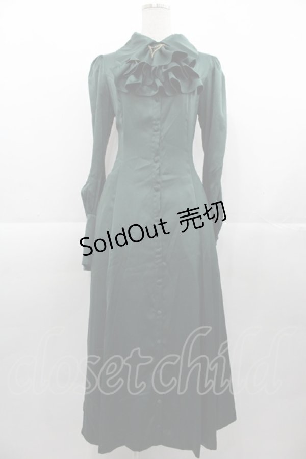 画像1: ATELIER PIERROT / “Narcissus” ロングワンピース  グリーン I-25-11-07-066-EL-OP-SA-ZI (1)