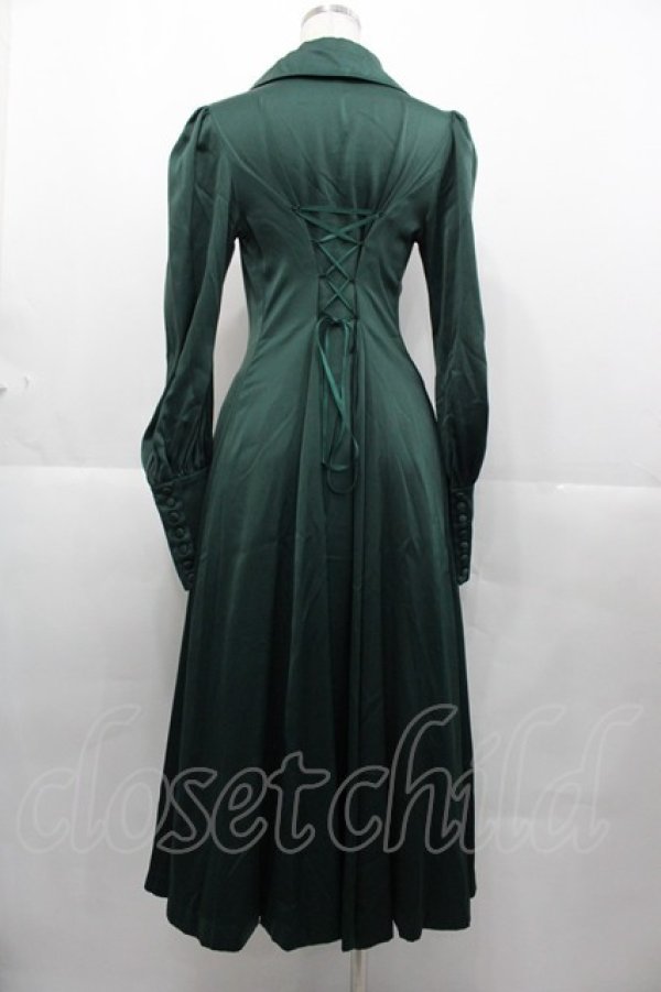 画像2: ATELIER PIERROT / “Narcissus” ロングワンピース  グリーン I-25-11-07-066-EL-OP-SA-ZI (2)