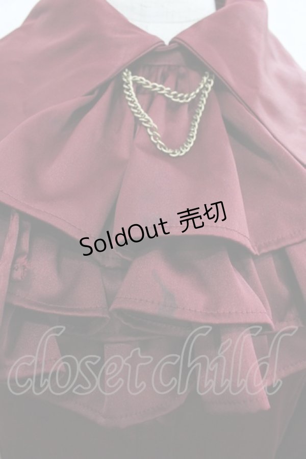 画像3: ATELIER PIERROT / “Narcissus” ロングワンピース  ボルドー I-25-11-07-067-EL-OP-SA-ZI (3)