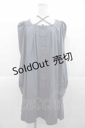 画像: Sheglit / クロスリボンフレアーワンピース  ダブルブルー I-25-11-07-068-EL-OP-SA-ZI