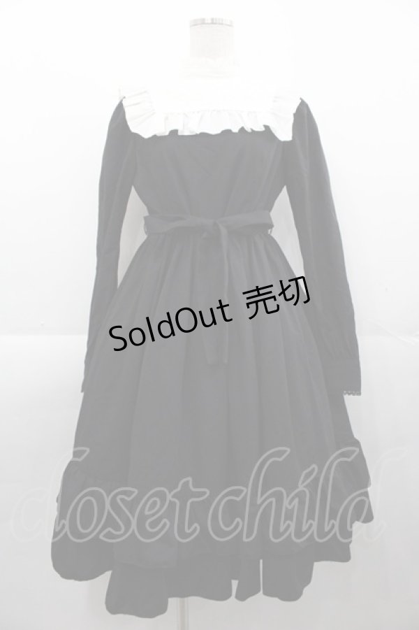 画像1: Sheglit / "Harriet"フリルワンピース  黒 I-25-11-07-069-EL-OP-SA-ZI (1)