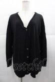 画像1: Jane Marple Dans Le Salon / 無地カーディガン  黒 I-25-11-07-007-JM-TO-SA-ZI (1)