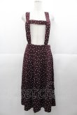 画像1: Jane Marple Dans Le Salon / ドットサス付きスカート  ボルドーＸ白 I-25-11-07-077-JM-SK-SA-ZI (1)