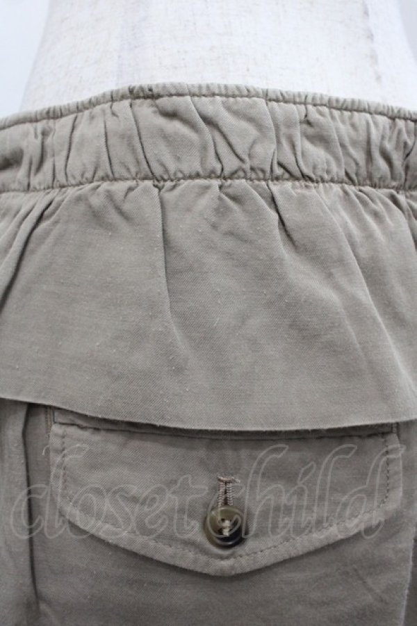 画像3: Jane Marple Dans Le Salon / ZIPポケットフリルハーフパンツ  ブラウン I-25-11-07-090-JM-PA-SA-ZI (3)