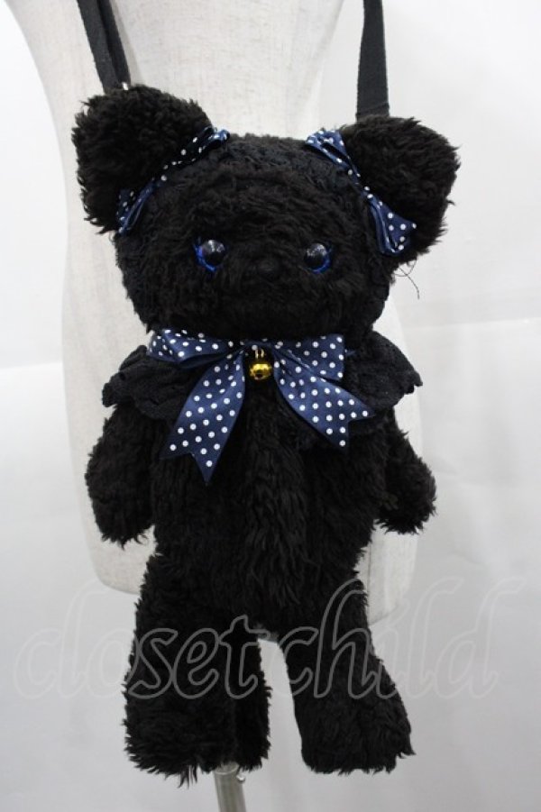 BABY,THE STARS SHINE BRIGHT / ねこくみゃポシェット 黒X青 I-25-11