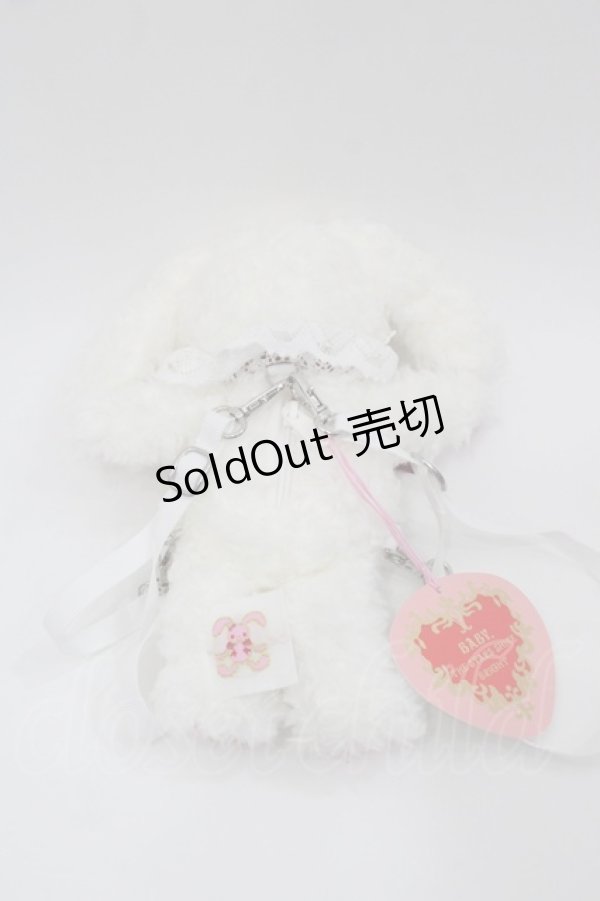 画像2: BABY,THE STARS SHINE BRIGHT / うさくみゃリュックミニミニ  白Ｘ赤 I-25-11-07-095-BA-BG-SA-ZI (2)