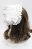 画像3: ATELIER PIERROT / 編み上げリボンヘッドドレス  白 I-25-11-07-106-EL-AC-SA-ZI (3)