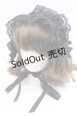 画像: BABY,THE STARS SHINE BRIGHT / Fallin' Ribbonヘッドドレス  黒 I-25-11-07-107-BA-AC-SA-ZI