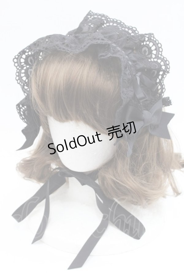 画像1: BABY,THE STARS SHINE BRIGHT / Fallin' Ribbonヘッドドレス  黒 I-25-11-07-107-BA-AC-SA-ZI (1)