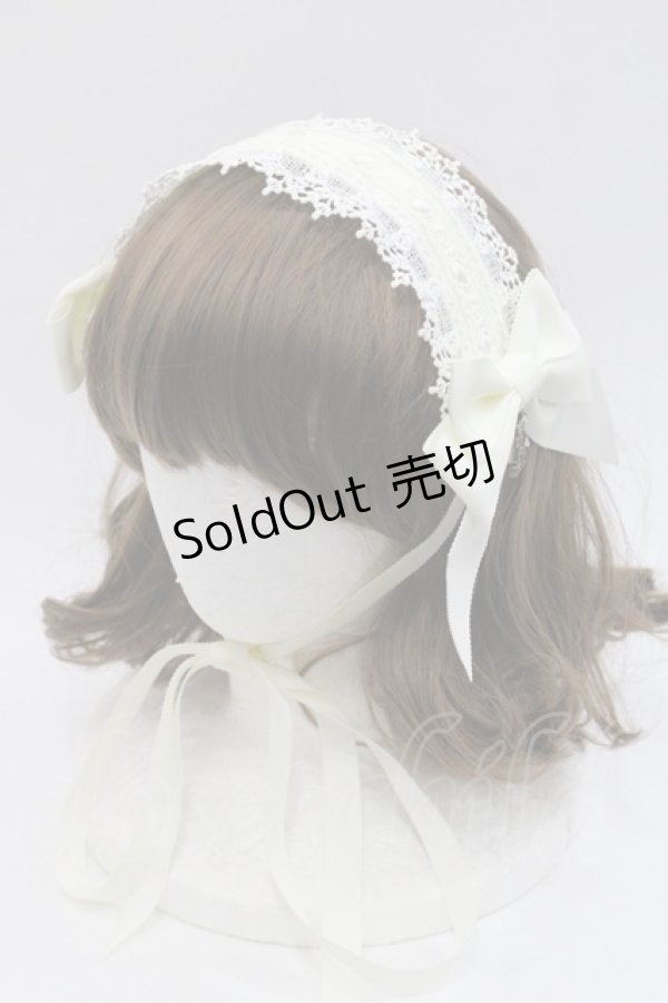 画像1: ALICE and the PIRATES / アミィヘッドドレス  生成り I-25-11-07-109-PA-AC-SA-ZI (1)