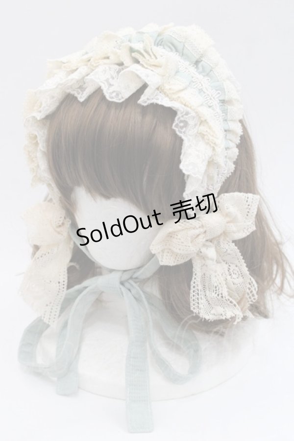 画像1: Hoshibako Works / リボンフローラヘッドドレス  ミント I-25-11-07-114-LO-AC-SA-ZI (1)