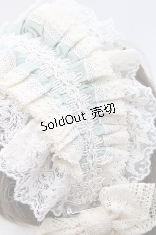 画像4: Hoshibako Works / リボンフローラヘッドドレス  ミント I-25-11-07-114-LO-AC-SA-ZI (4)