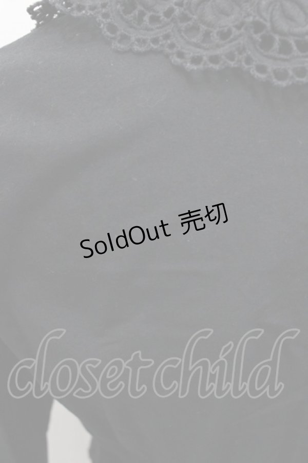 画像3: BABY,THE STARS SHINE BRIGHT / 袖ピンタックブラウス(2重衿ver.)  黒 I-25-11-07-001-BA-BL-SA-ZI (3)