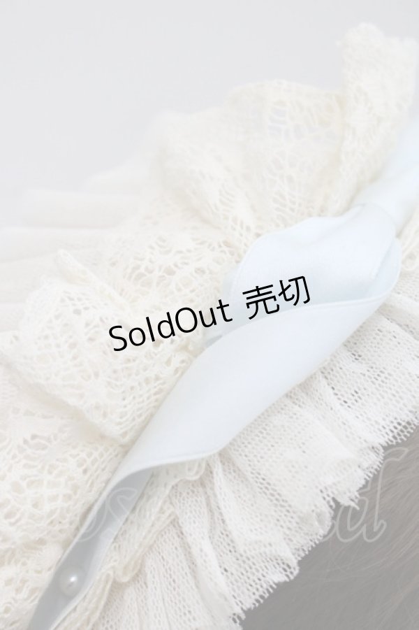 画像4: Hoshibako Works / リボンミルフィーユカチューシャ  アイボリーＸサックス I-25-11-07-117-LO-AC-SA-ZI (4)