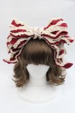 画像2: Hoshibako Works / お人形風シャンティクリームリボンカチューシャ  ボルドー I-25-11-07-120-LO-AC-SA-ZI (2)