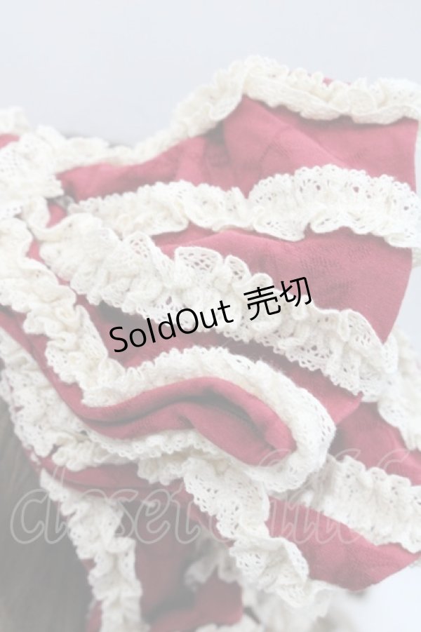 画像4: Hoshibako Works / お人形風シャンティクリームリボンカチューシャ  ボルドー I-25-11-07-120-LO-AC-SA-ZI (4)