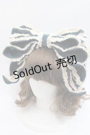 画像: Hoshibako Works / お人形風シャンティクリームリボンカチューシャ  グリーン I-25-11-07-122-LO-AC-SA-ZI