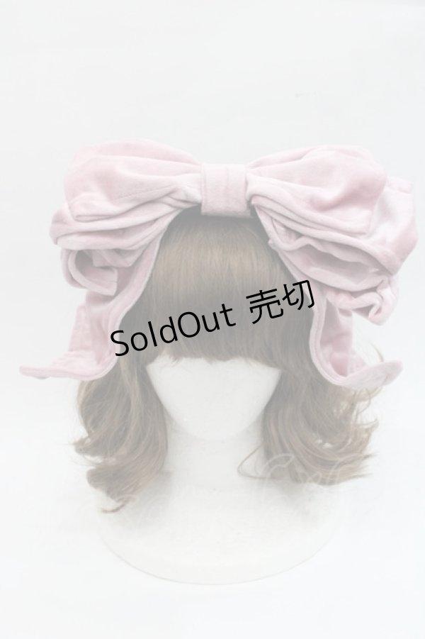 画像2: Hoshibako Works / お人形風ラッピングリボンカチューシャ  ピンク I-25-11-07-124-LO-AC-SA-ZI (2)