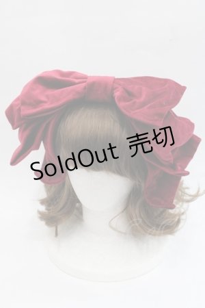 画像: Hoshibako Works / お人形風ラッピングリボンカチューシャ  ボルドー I-25-11-07-125-LO-AC-SA-ZI