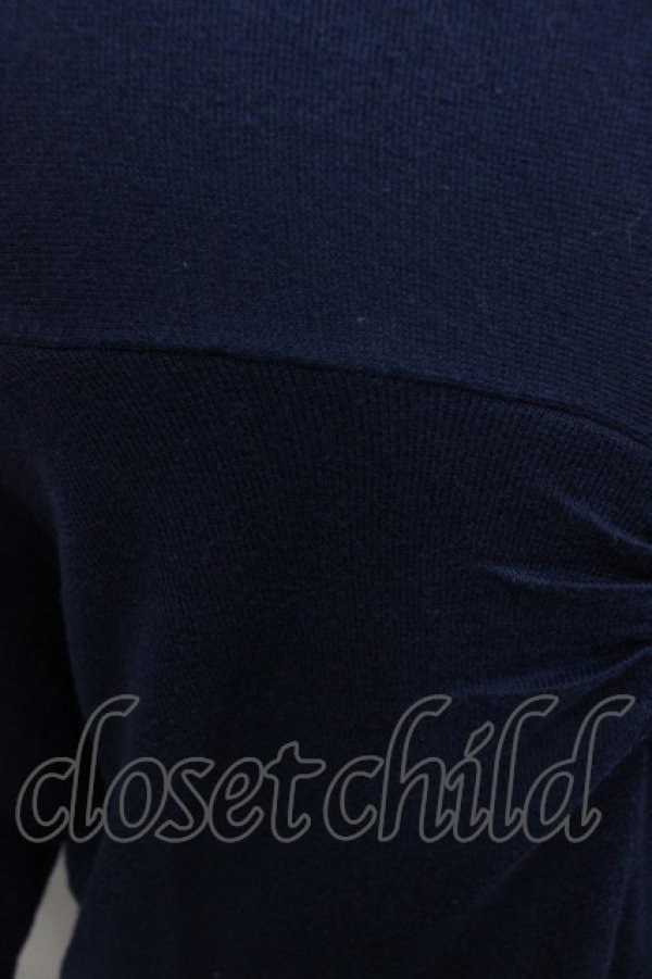 画像3: Jane Marple Dans Le Salon / フリルニットカーディガン  ネイビー I-25-11-07-012-JM-TO-SA-ZI (3)