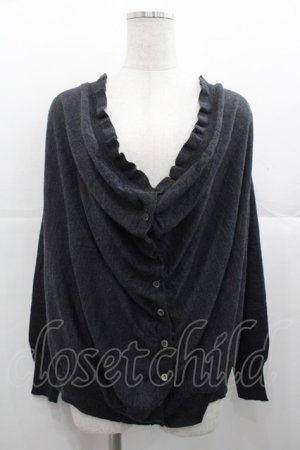 画像: Jane Marple Dans Le Salon / ドレープニットカーディガン  グレー I-25-11-07-013-JM-TO-SA-ZI