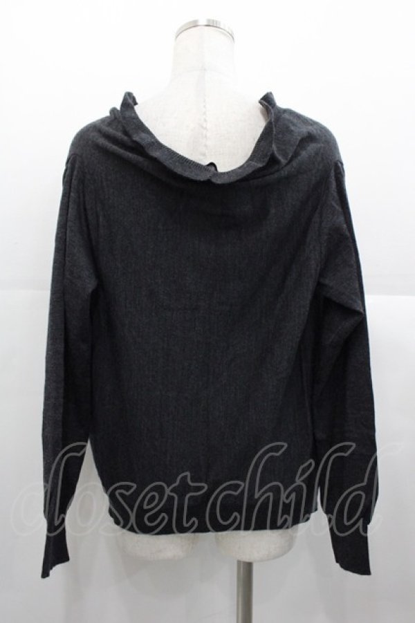 画像2: Jane Marple Dans Le Salon / ドレープニットカーディガン  グレー I-25-11-07-013-JM-TO-SA-ZI (2)