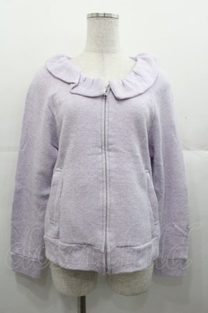 画像: Emily Temple cute / ガーゼ裏毛ブルゾン  ラベンダー I-25-11-07-015-ET-JA-SA-ZI