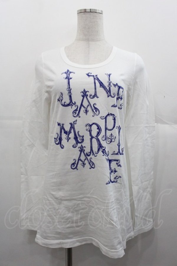 画像1: Jane Marple / 25THカットソー  白Ｘ紺 I-25-11-07-019-JM-TO-SA-ZI (1)