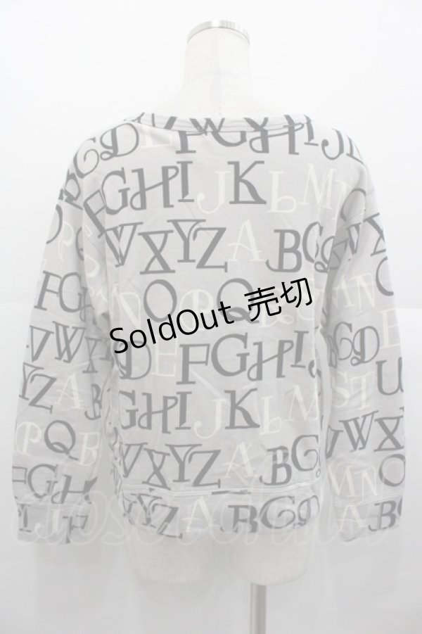 画像2: Jane Marple / アルファベットロゴトレーナー  グレー I-25-11-07-022-JM-TO-SA-ZI (2)