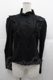 画像1: Sheglit / "Victorian"フリルブラウス  黒 I-25-11-07-024-EL-BL-SA-ZI (1)