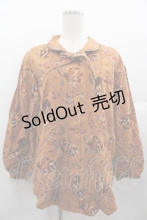 画像: NATURE TRAIL / あらいぐまプリントシャツ  ブラウン I-25-11-07-031-LO-BL-SA-ZI