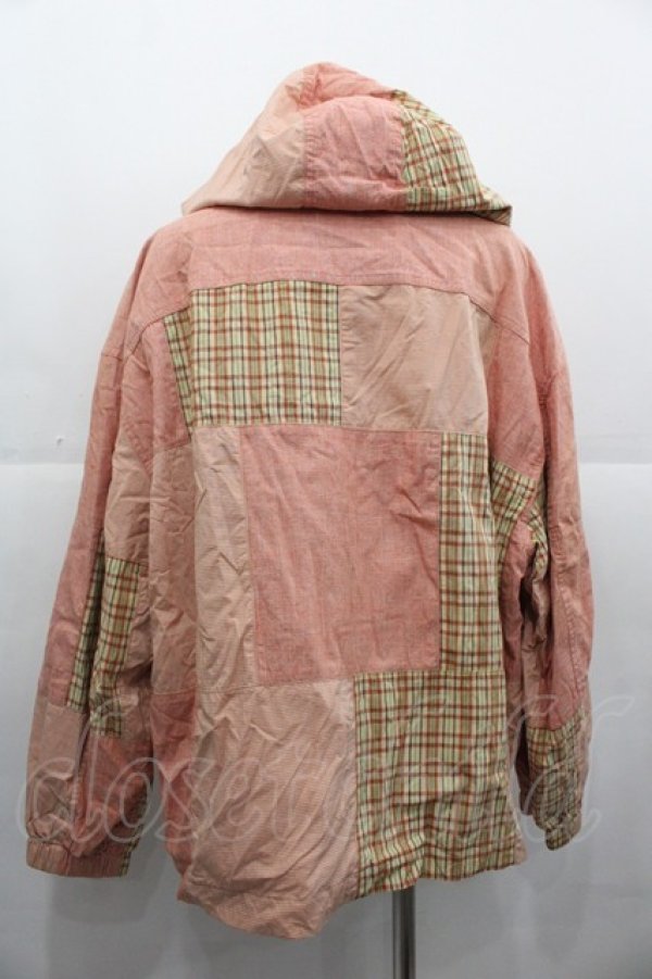 ピンクハウス ビックロゴ ブルゾン パッチワーク フード 裏地チェック